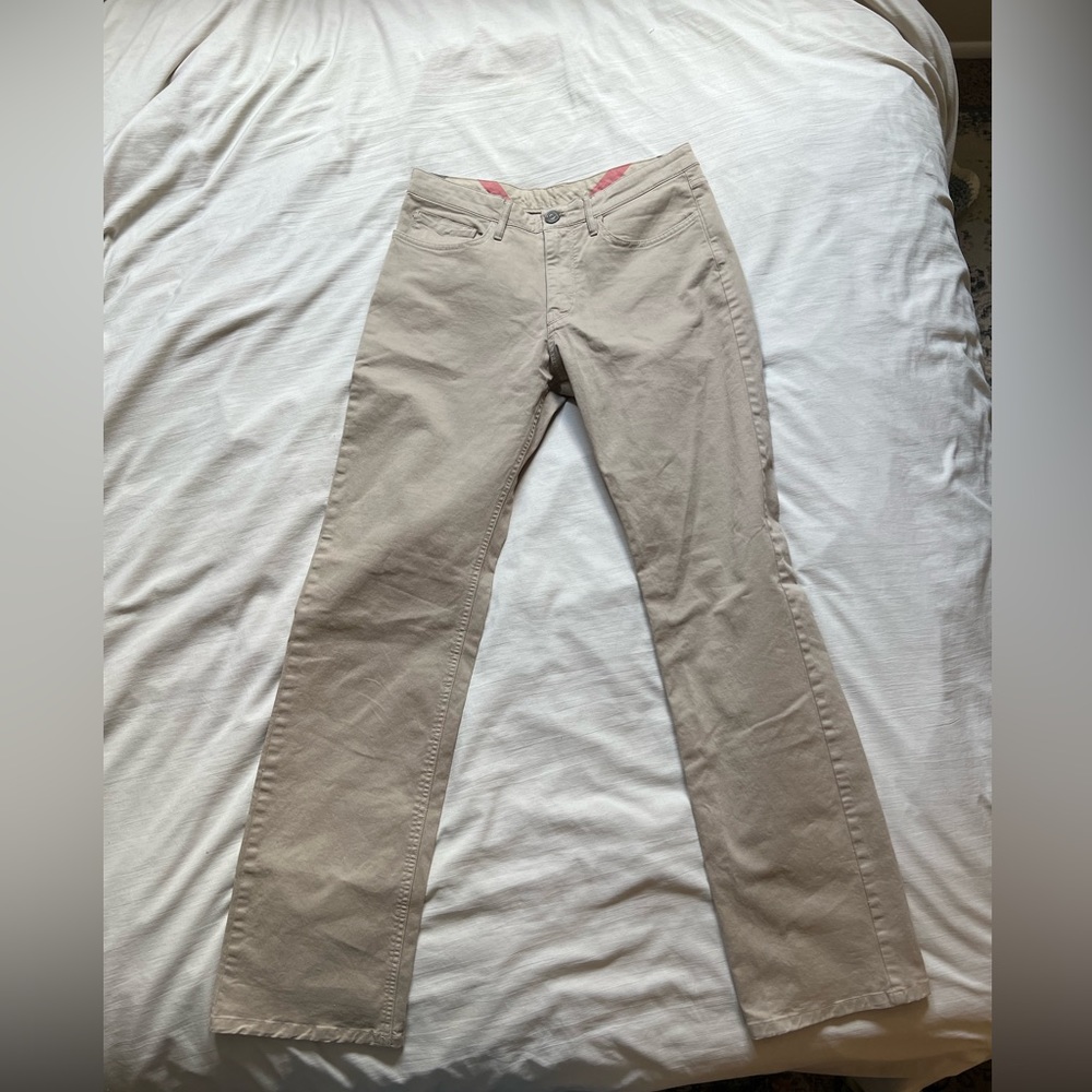 Burberry men’s tan chino pants